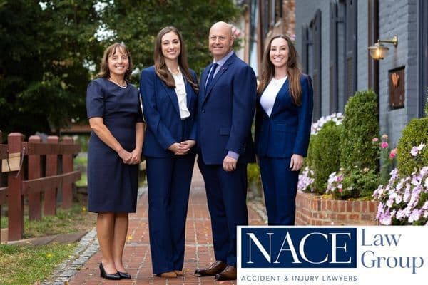 Display ad for Nace Law Group Accident & Injury Lawyers; image of the Nace law team