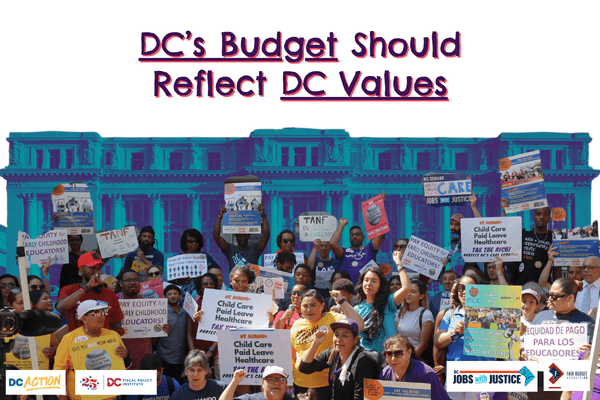Display ad for DC Budget