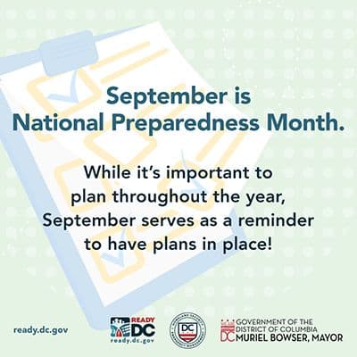 September is National Preparedness Month! 