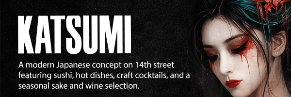 Display ad for KATSUMI; a modern Japanese concept