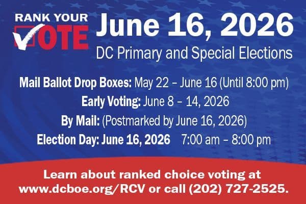 Display ad for Rank your vote; June 16, 2026