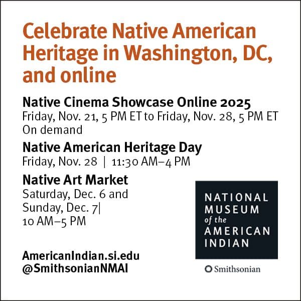 Celebrate Native American Heritage In-Person and Online