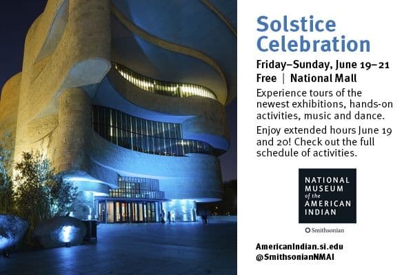 Display ad for Solstice Celebration; June 19 - 21