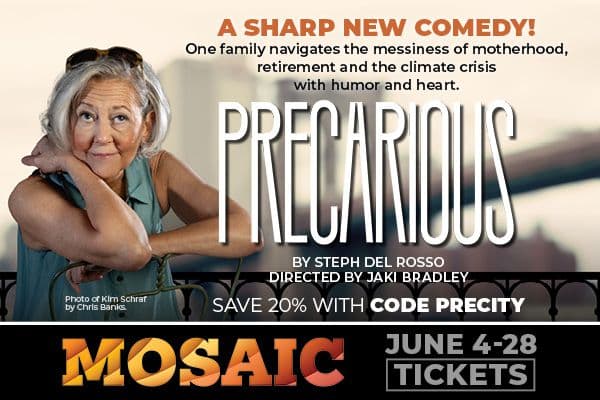 Display ad for Precaraious; June 4 - 28
