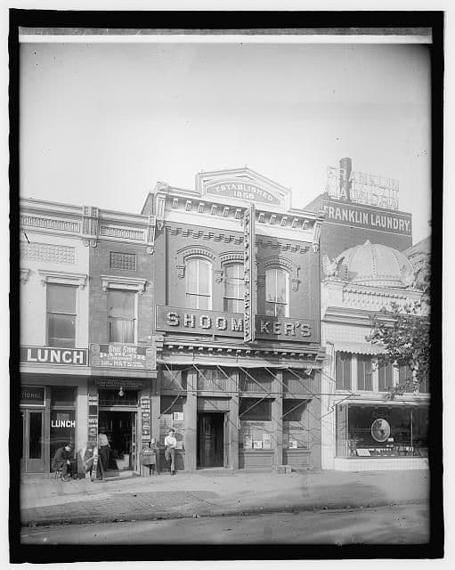 Shoomaker's Saloon (c. 1917) 1311 E Street NW.