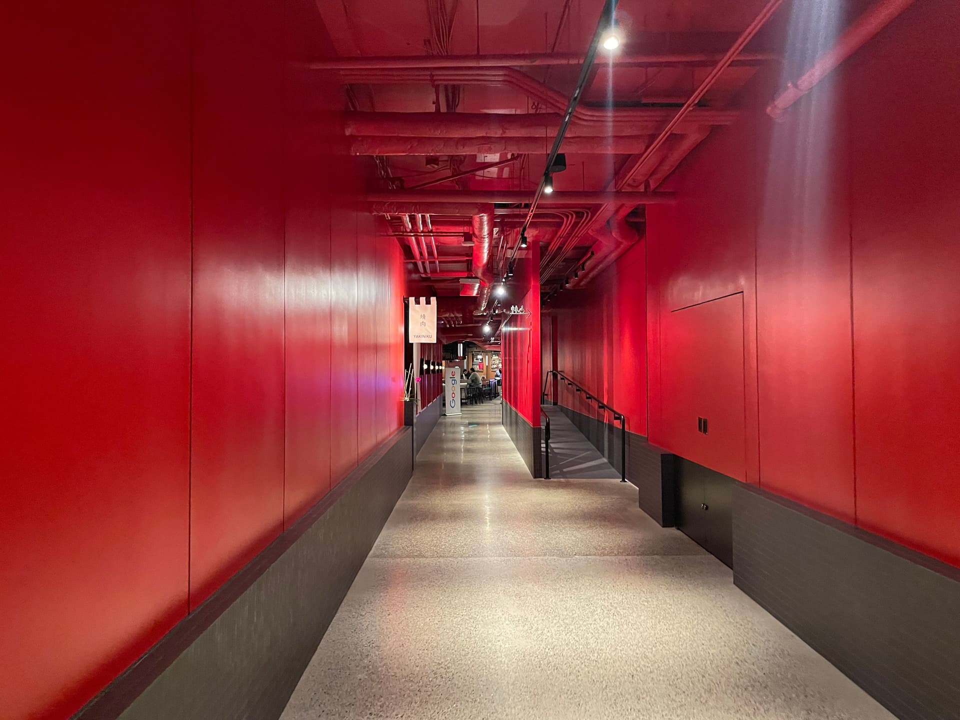 Hallway in the Love, Makoto food hall.