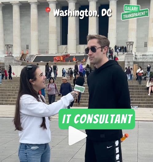 Screenshot of a Salary Transparent Street video.