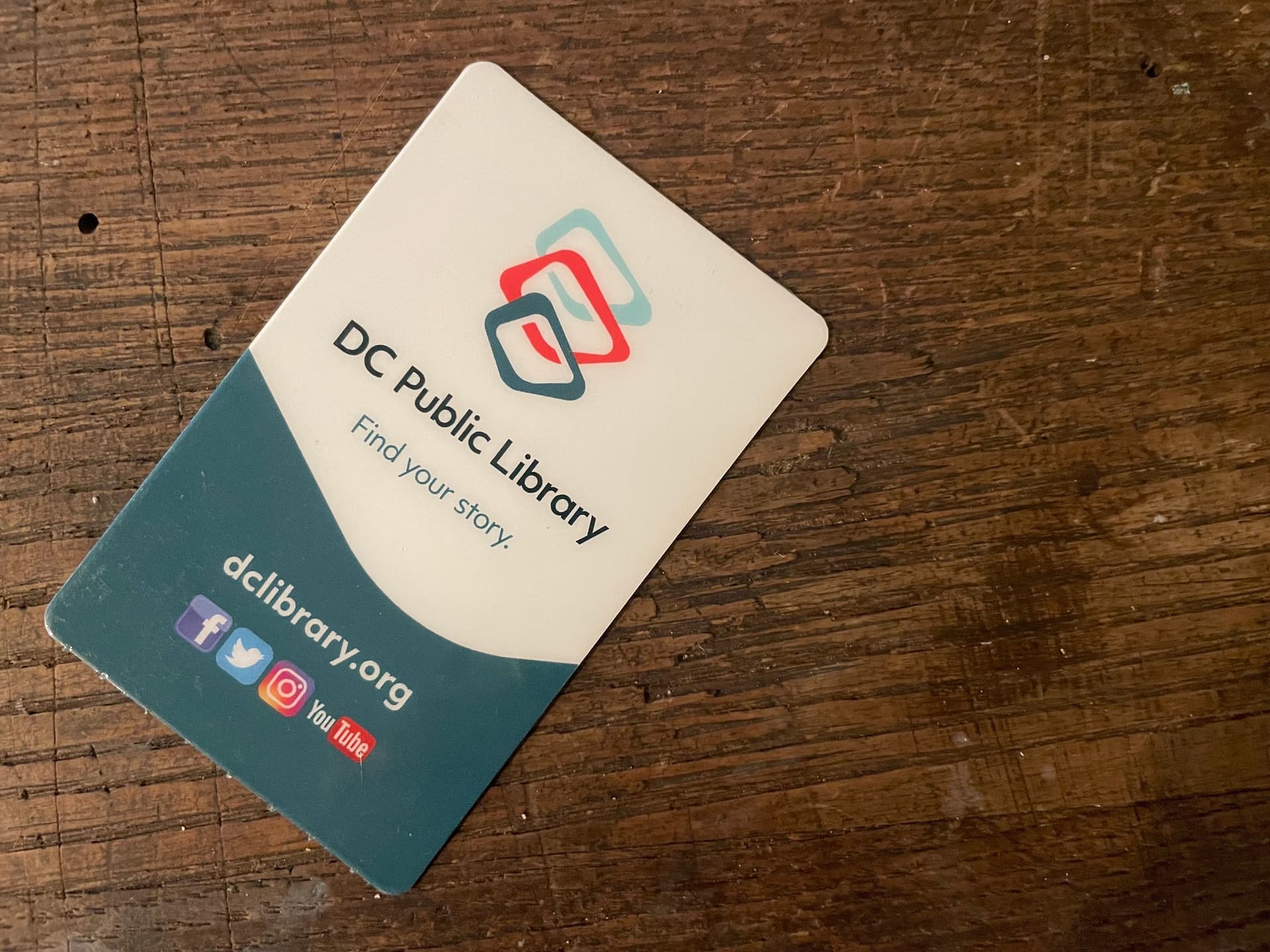 DC Public Library card