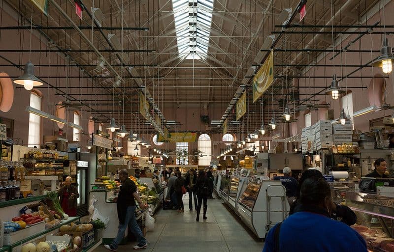Inside Eastern Market.