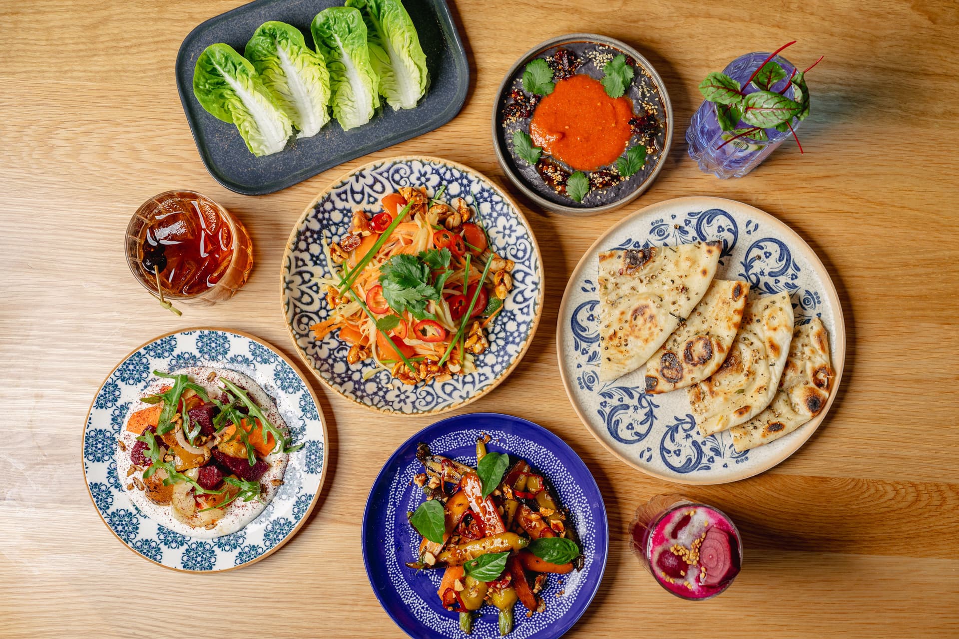 Selection of dishes from Palette 22.