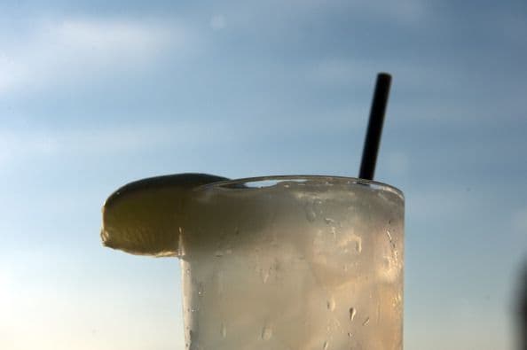 Gin Rickey at happy hour at the Donovan House Hotel, D.C.