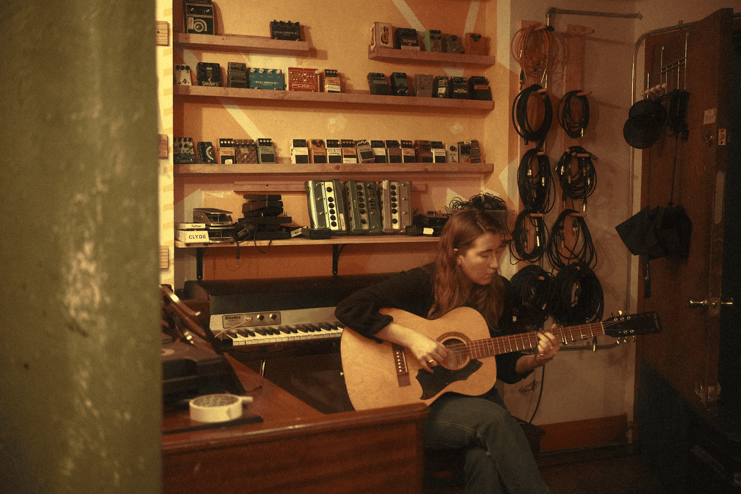 In the studio working on Disguise.