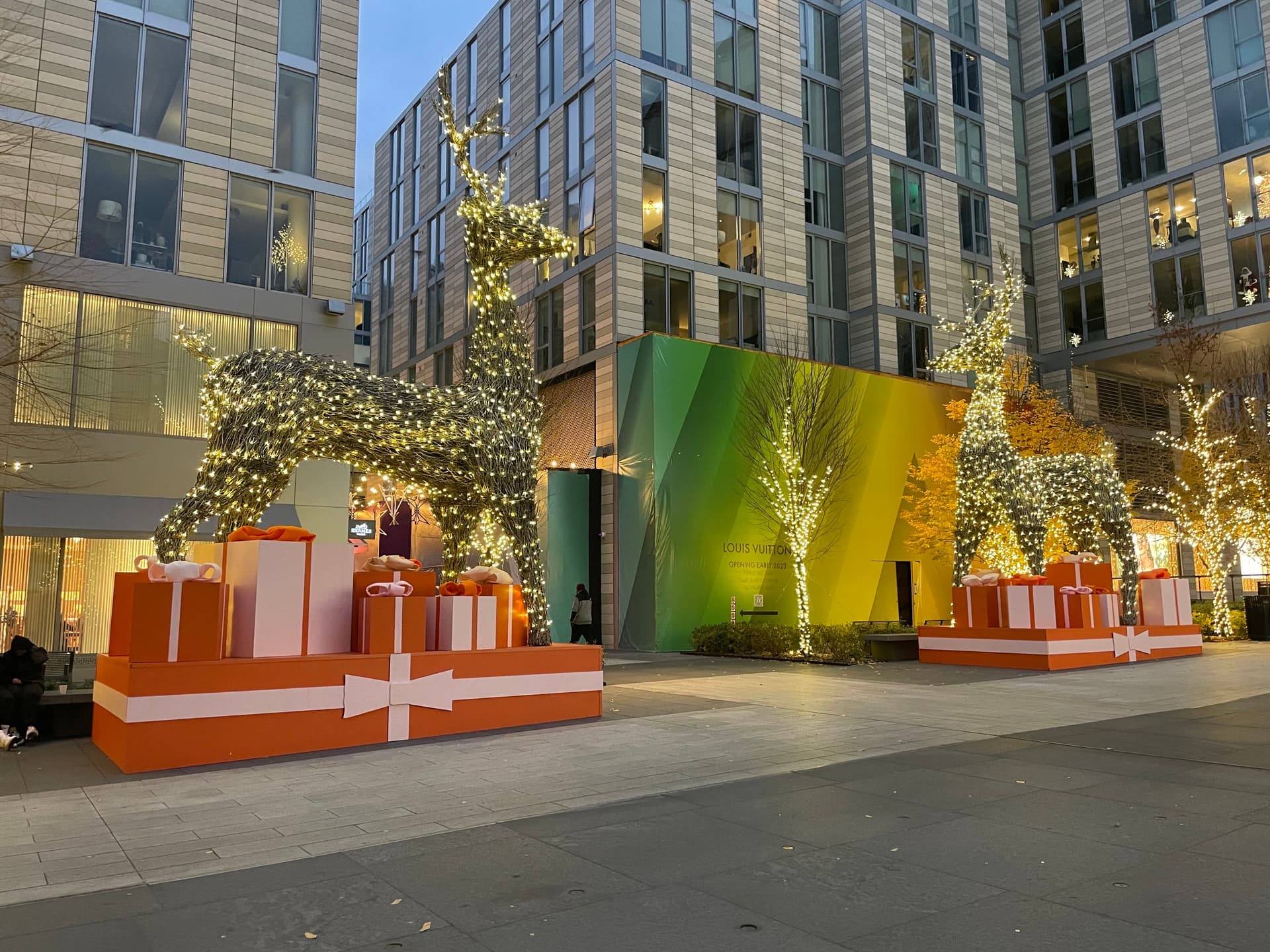 Holiday festivities downtown.