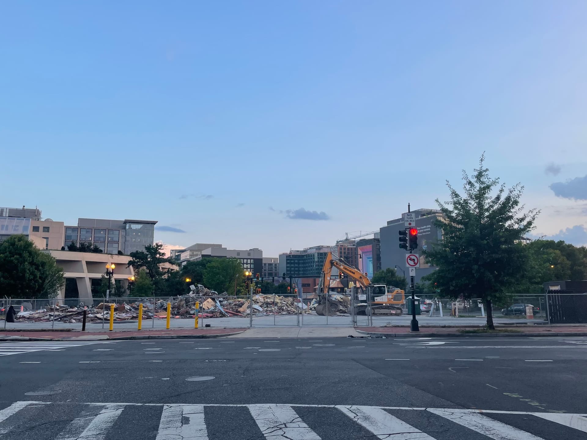 Construction continues on Dave Thomas Circle.
