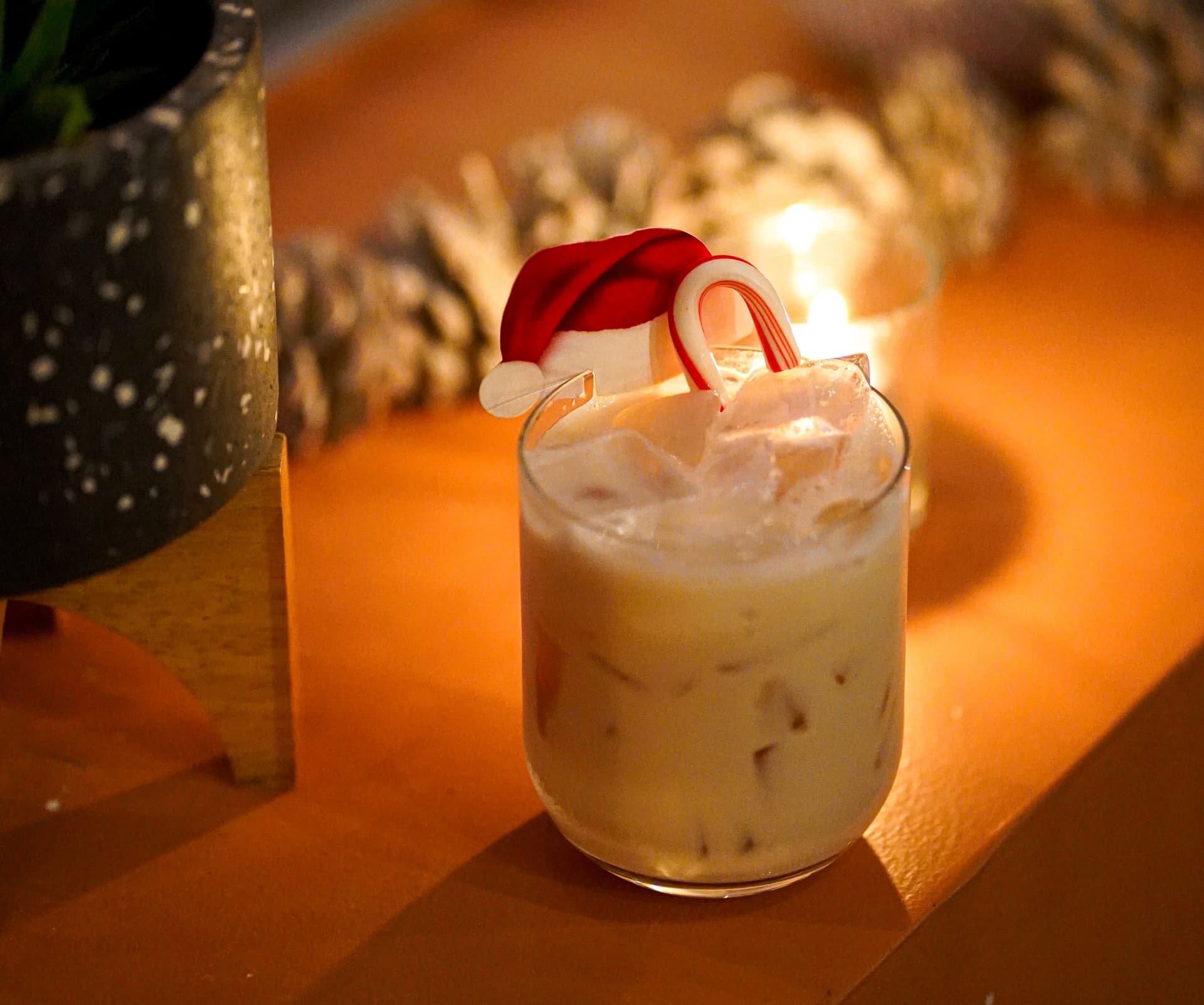 Holiday cocktail at Lulu’s Wine Garden.