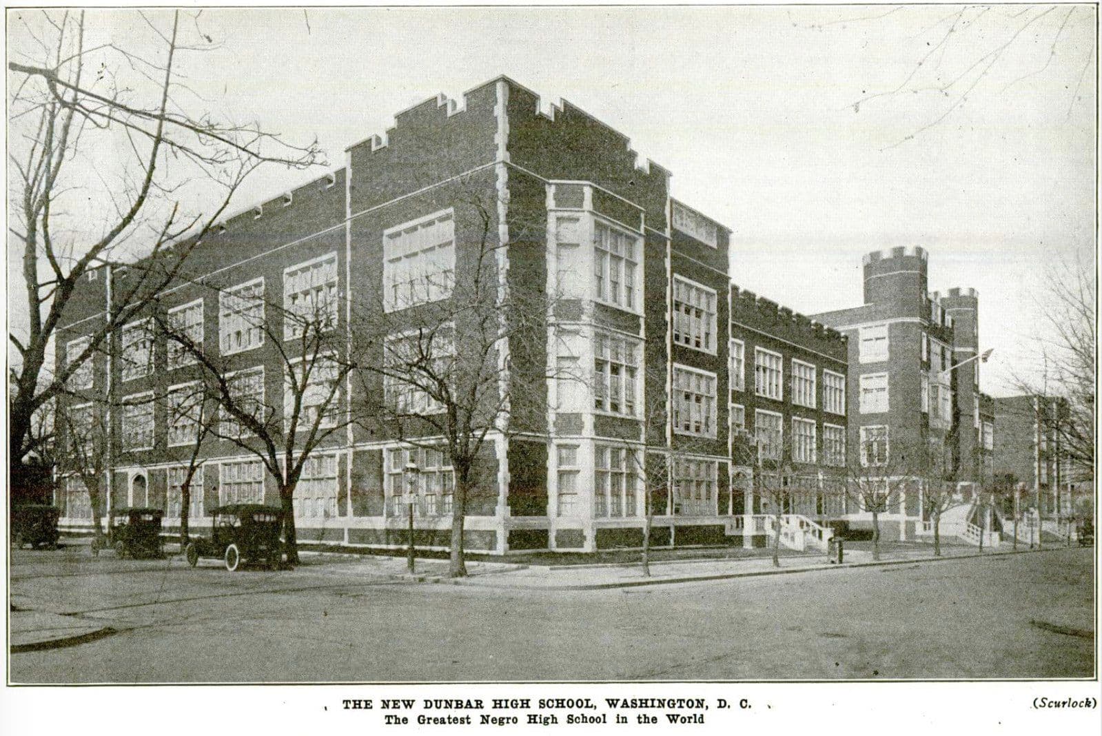 Dunbar High School, Washington, D.C. in 1917.