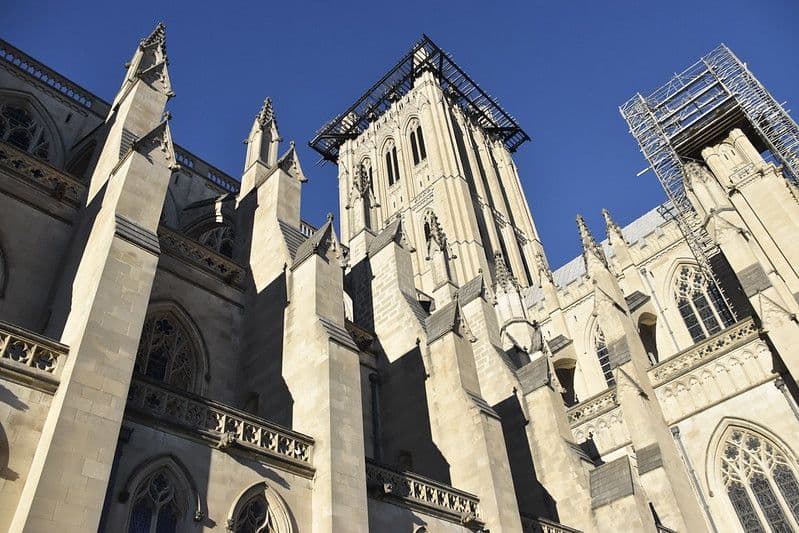 Repairs on the National Cathedral.
