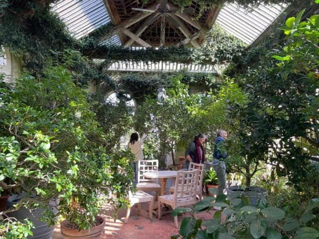 The orangery at Dumbarton Oaks.