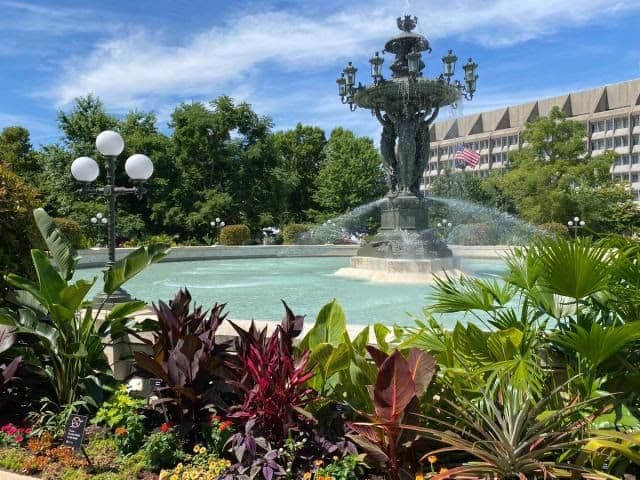 Bartholdi Fountain at the U.S. Botanic Gardens. (Jacob Fenston/City Cast DC contributor)