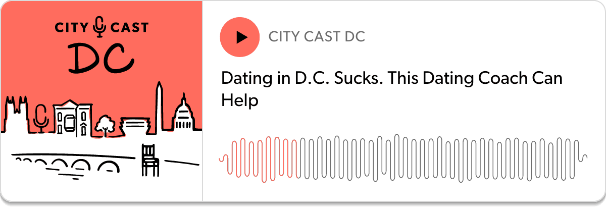 Podcast player: "Dating in DC Sucks. This Dating Coach Can Help
