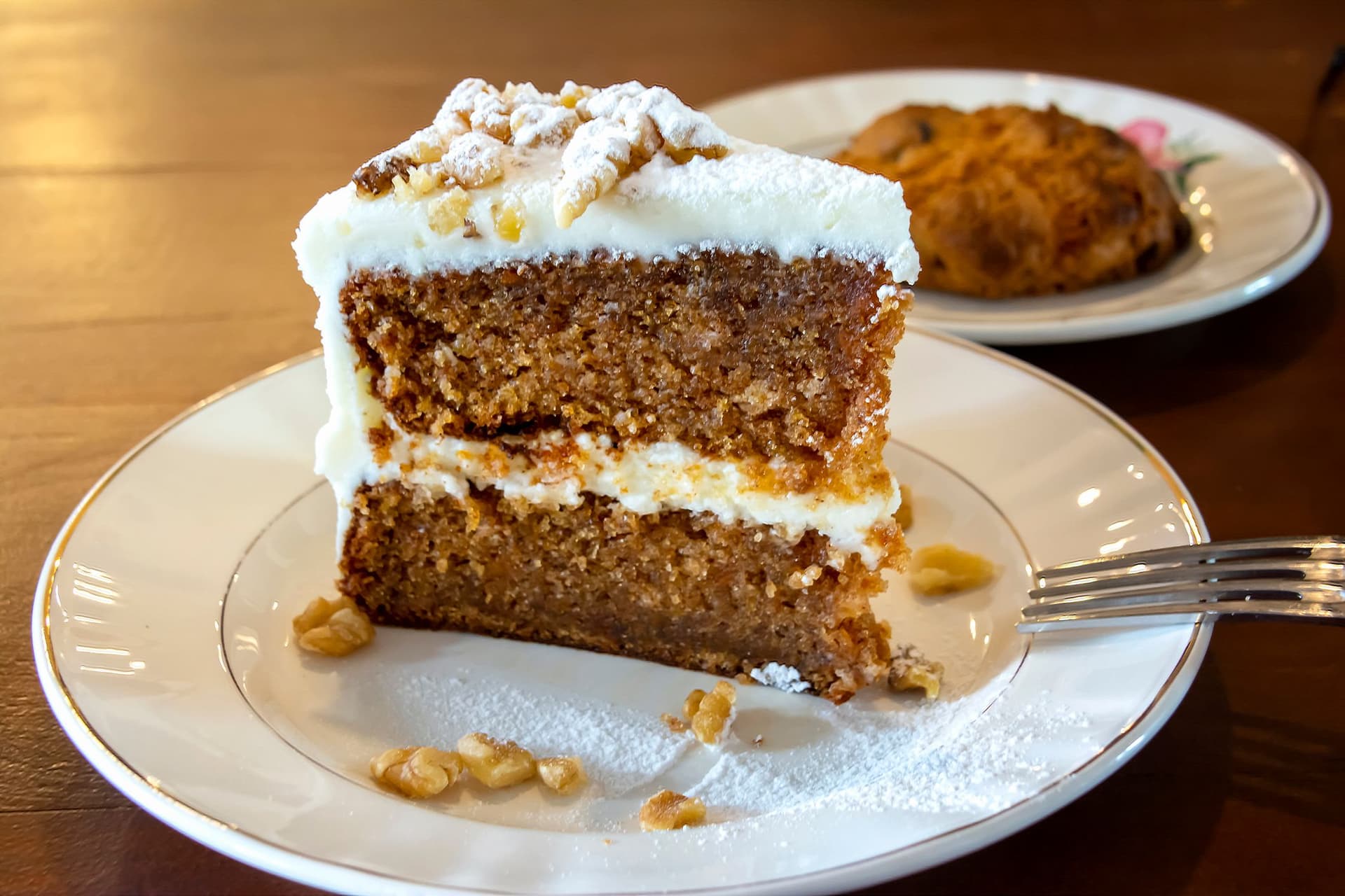 Piece of carrot cake