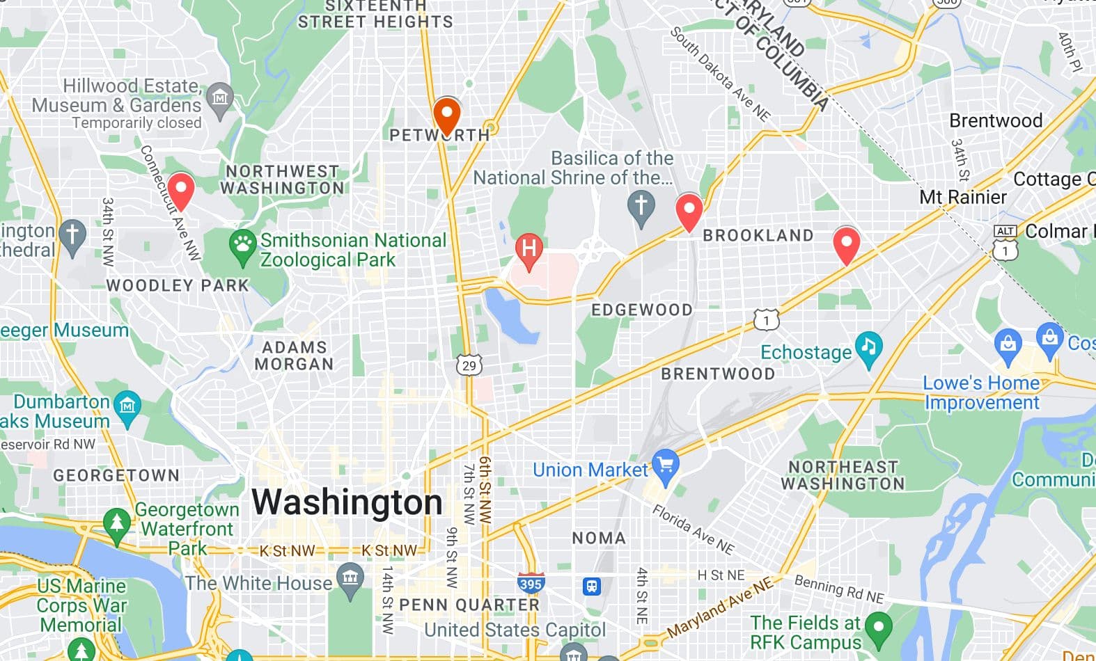 Locations of shops mentioned. We will update with more throughout the week!