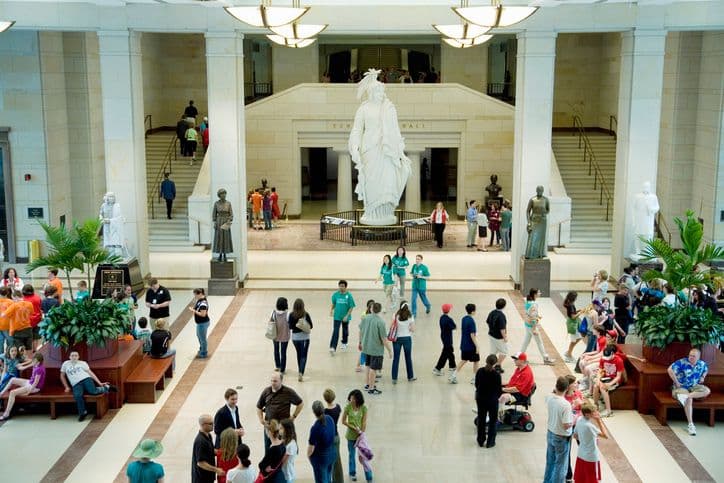 The Capitol visitors center.