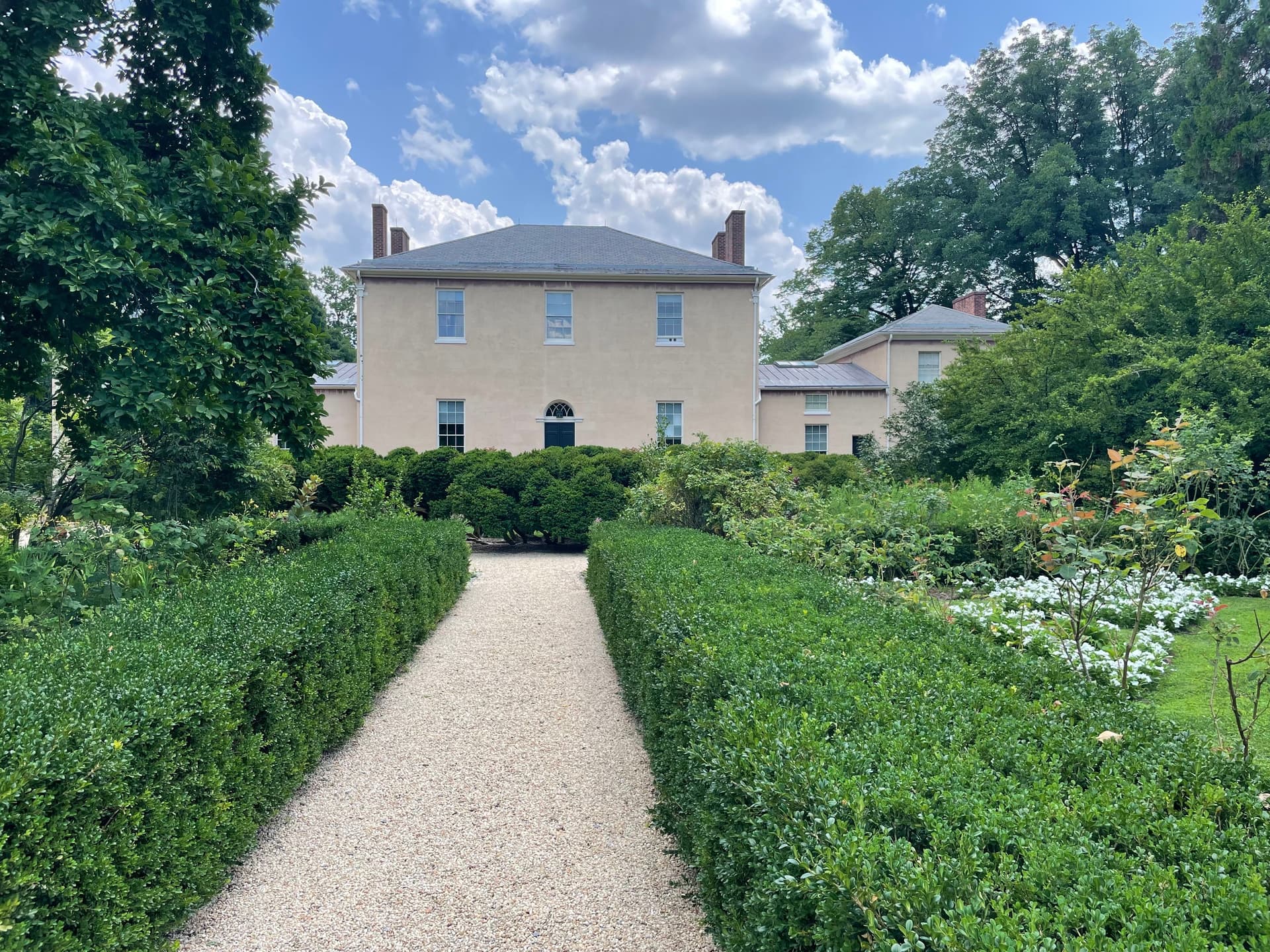 The gardens at Tudor Place in Georgetown.