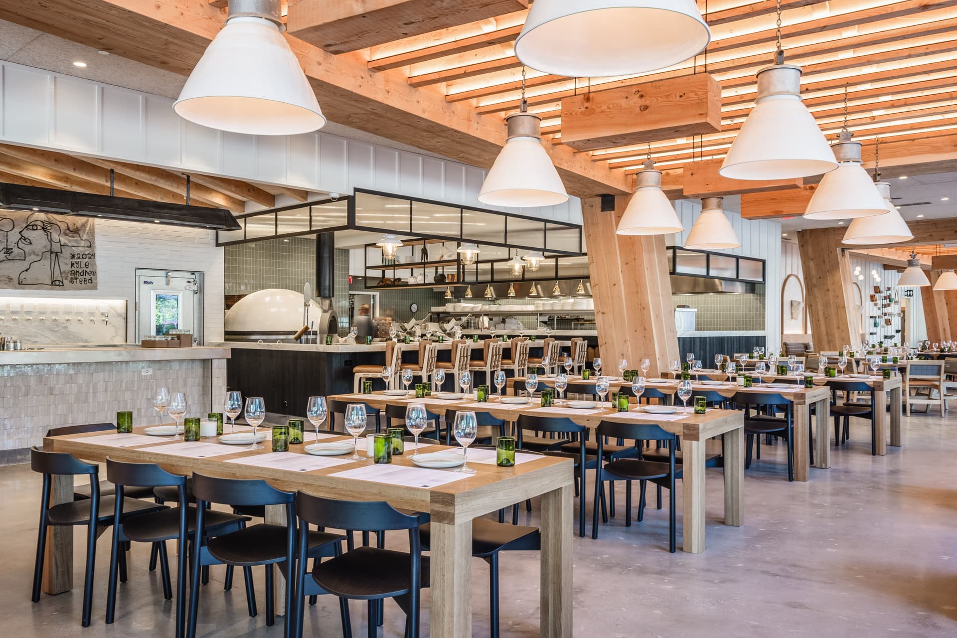 The dining room at Sixty Vines.